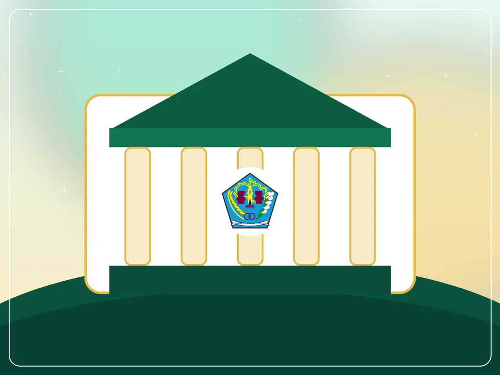 Ilustrasi gedung dan tata kelola Pemerintah Kelurahan Dauh Puri
